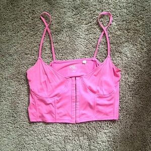 Pink corset type top from pacsun in great shape.